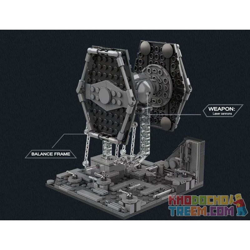 DK 7006 non  MÁY BAY CHIẾN ĐẤU TITAN CÂN BẰNG CĂNG THẲNG bộ đồ chơi xếp lắp ráp ghép mô hình Star Wars BALANCE FRAME THE FIGHTER STARFIGHTER Chiến Tranh Giữa Các Vì Sao 302 khối