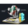DK 7008 non  KHUNG CÂN BẰNG CĂNG THẲNG SLAVE SỐ 1 bộ đồ chơi xếp lắp ráp ghép mô hình Star Wars BALANCE FRAME SLAVE I STARFIGHTER Chiến Tranh Giữa Các Vì Sao 256 khối
