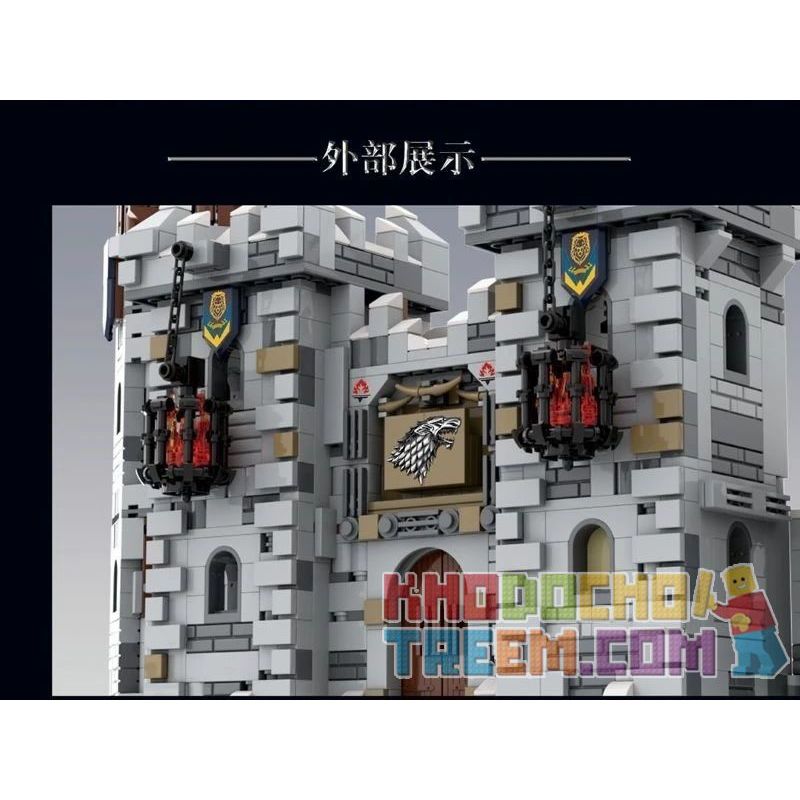 SUPER 18K K101 non  THÀNH PHỐ MÙA ĐÔNG bộ đồ chơi xếp lắp ráp ghép mô hình Game Of Thrones GAME OF THRONES WINTERFELL Trò Chơi Vương Quyền 2217 khối