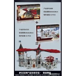 SUPER 18K K101 non  THÀNH PHỐ MÙA ĐÔNG bộ đồ chơi xếp lắp ráp ghép mô hình Game Of Thrones GAME OF THRONES WINTERFELL Trò Chơi Vương Quyền 2217 khối