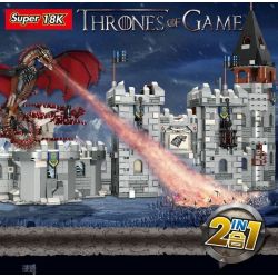 SUPER 18K K101 non  THÀNH PHỐ MÙA ĐÔNG bộ đồ chơi xếp lắp ráp ghép mô hình Game Of Thrones GAME OF THRONES WINTERFELL Trò Chơi Vương Quyền 2217 khối