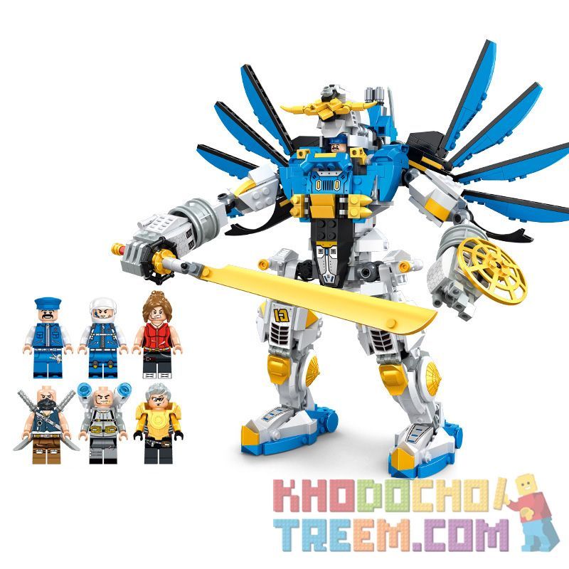 WANGE 5669 non Lego CÂU CHUYỆN VỀ NGƯỜI MÁY bộ đồ chơi xếp lắp ráp ghép mô hình ROBOT STORY 887 khối