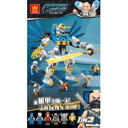 WANGE 5669 non  CÂU CHUYỆN VỀ NGƯỜI MÁY bộ đồ chơi xếp lắp ráp ghép mô hình ROBOT STORY 887 khối