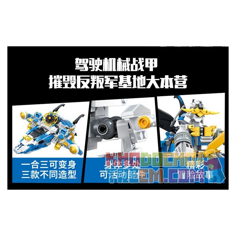 WANGE 5669 non  CÂU CHUYỆN VỀ NGƯỜI MÁY bộ đồ chơi xếp lắp ráp ghép mô hình ROBOT STORY 887 khối