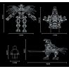 WANGE 5669 non  CÂU CHUYỆN VỀ NGƯỜI MÁY bộ đồ chơi xếp lắp ráp ghép mô hình ROBOT STORY 887 khối
