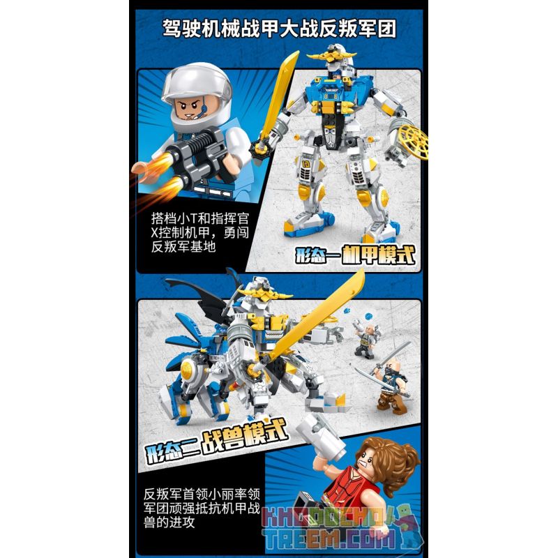 WANGE 5669 non  CÂU CHUYỆN VỀ NGƯỜI MÁY bộ đồ chơi xếp lắp ráp ghép mô hình ROBOT STORY 887 khối