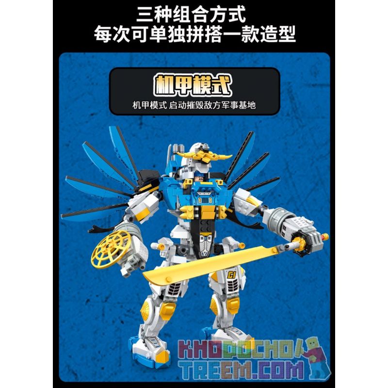 WANGE 5669 non  CÂU CHUYỆN VỀ NGƯỜI MÁY bộ đồ chơi xếp lắp ráp ghép mô hình ROBOT STORY 887 khối