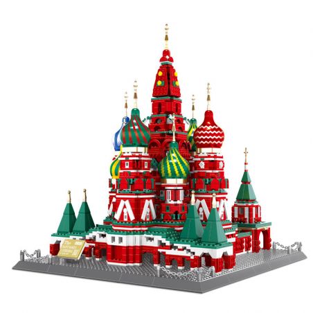 WANGE 6213 non  NHÀ THỜ THĂNG THIÊN ST. BASIL MOSCOW NGA bộ đồ chơi xếp lắp ráp ghép mô hình Creator THE SAINT BASIL'S CATHEDRAL Sáng Tạo 3213 khối