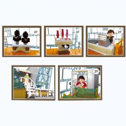 SEMBO 601099 non  SINGAPORE LV CỬA HÀNG ĐẦU PHIÊN BẢN CHIẾU SÁNG TRANG SỨC QUẦN ÁO bộ đồ chơi xếp lắp ráp ghép mô hình Creator Sáng Tạo 2531 khối