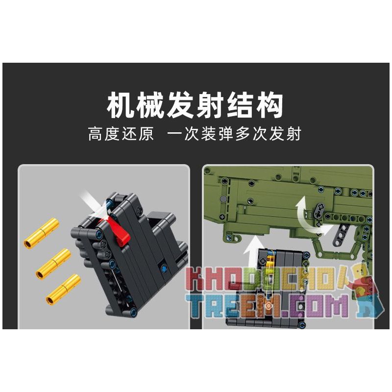 PanlosBrick 670001 Panlos Brick 670001 non  SÚNG BẮN TỈA AWM bộ đồ chơi xếp lắp ráp ghép mô hình Military Army AWM SNIPER RIFLE Quân Sự Bộ Đội 1315 khối