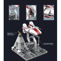 DK 7007 non  MÁY BAY CHIẾN ĐẤU A-WING GIMBAL CĂNG THẲNG bộ đồ chơi xếp lắp ráp ghép mô hình Star Wars BALANCE FRAME A-WING STARFIGHTER Chiến Tranh Giữa Các Vì Sao 359 khối