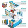 HAPPY BUILD YC-20005 20005 YC20005 non  TIỆM HỚT TÓC bộ đồ chơi xếp lắp ráp ghép mô hình Creator VITAGE MODE Sáng Tạo 1748 khối