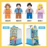 HAPPY BUILD YC-20005 20005 YC20005 non  TIỆM HỚT TÓC bộ đồ chơi xếp lắp ráp ghép mô hình Creator VITAGE MODE Sáng Tạo 1748 khối
