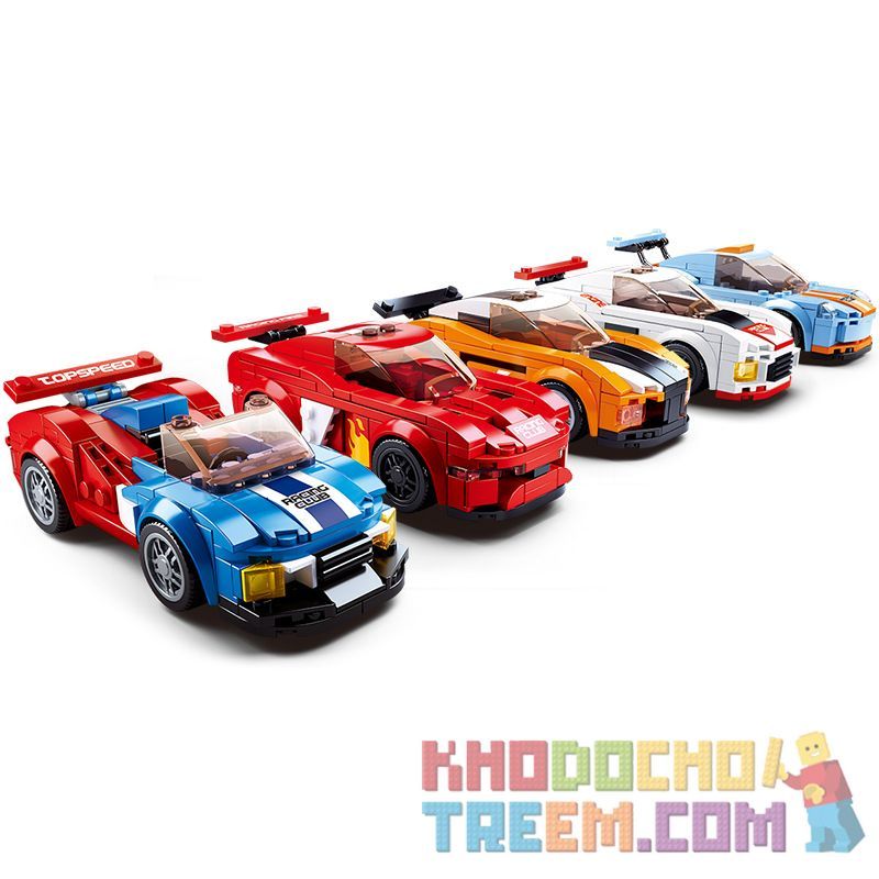 SLUBAN M38-B0633E B0633E 0633E M38B0633E 38-B0633E non  FLASH NHANH CHÓNG bộ đồ chơi xếp lắp ráp ghép mô hình Speed Champions Racing Cars RACING CLUB Đua Xe Công Thức 164 khối