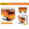 SLUBAN M38 non  4 LOẠI TÀU ĐIỆN NGẦM CỔ ĐIỂN MÀU CAM ĐẦU MÁY XE LỬA XANH TAXI HỒNG KÔNG ĐỎ BUÝT bộ đồ chơi xếp lắp ráp ghép mô hình Creator Sáng Tạo 214 khối