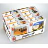 SLUBAN M38 non  4 LOẠI TÀU ĐIỆN NGẦM CỔ ĐIỂN MÀU CAM ĐẦU MÁY XE LỬA XANH TAXI HỒNG KÔNG ĐỎ BUÝT bộ đồ chơi xếp lắp ráp ghép mô hình Creator Sáng Tạo 214 khối
