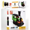 SLUBAN M38 non  4 LOẠI TÀU ĐIỆN NGẦM CỔ ĐIỂN MÀU CAM ĐẦU MÁY XE LỬA XANH TAXI HỒNG KÔNG ĐỎ BUÝT bộ đồ chơi xếp lắp ráp ghép mô hình Creator Sáng Tạo 214 khối