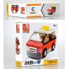 SLUBAN M38 non  4 LOẠI TÀU ĐIỆN NGẦM CỔ ĐIỂN MÀU CAM ĐẦU MÁY XE LỬA XANH TAXI HỒNG KÔNG ĐỎ BUÝT bộ đồ chơi xếp lắp ráp ghép mô hình Creator Sáng Tạo 214 khối
