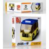 SLUBAN M38 non  4 LOẠI TÀU ĐIỆN NGẦM CỔ ĐIỂN MÀU CAM ĐẦU MÁY XE LỬA XANH TAXI HỒNG KÔNG ĐỎ BUÝT bộ đồ chơi xếp lắp ráp ghép mô hình Creator Sáng Tạo 214 khối