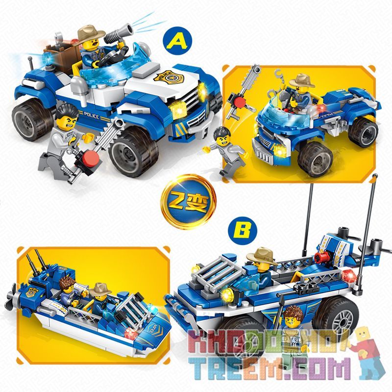 PanlosBrick 681003A Panlos Brick 681003A non  XE ĐẠP LEO NÚI TRONG RỪNG bộ đồ chơi xếp lắp ráp ghép mô hình Police Cảnh Sát 191 khối