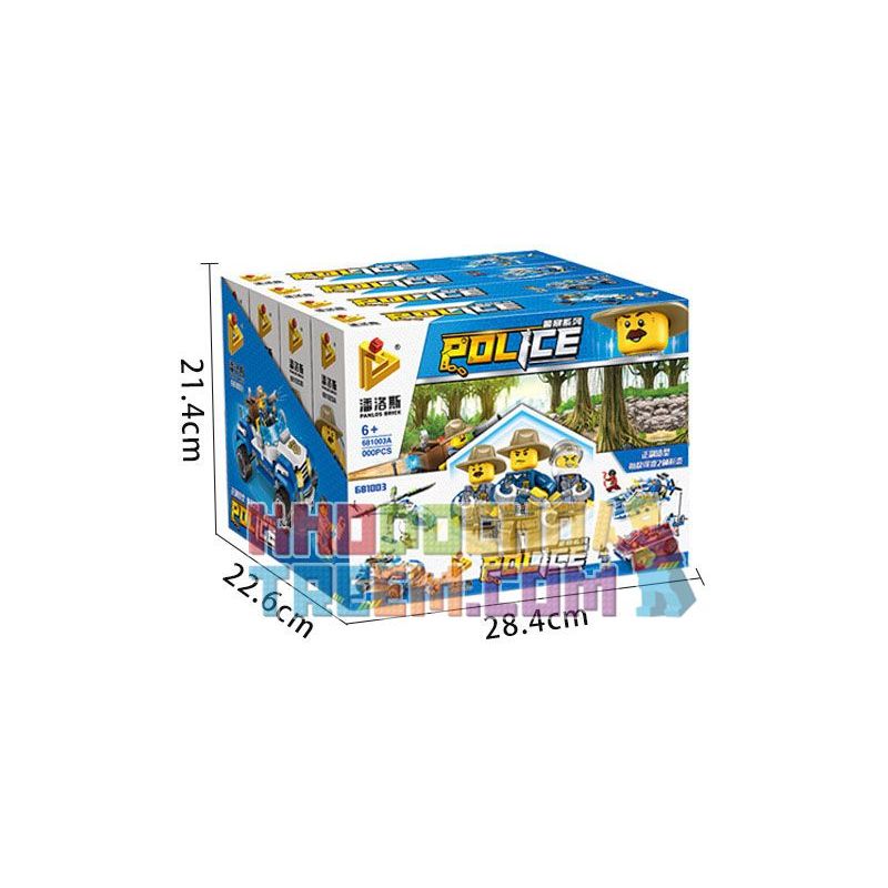 PanlosBrick 681003A Panlos Brick 681003A non  XE ĐẠP LEO NÚI TRONG RỪNG bộ đồ chơi xếp lắp ráp ghép mô hình Police Cảnh Sát 191 khối