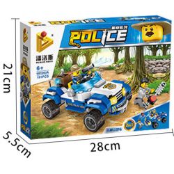PanlosBrick 681003A Panlos Brick 681003A non  XE ĐẠP LEO NÚI TRONG RỪNG bộ đồ chơi xếp lắp ráp ghép mô hình Police Cảnh Sát 191 khối
