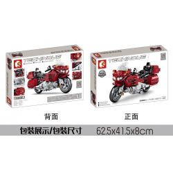 SEMBO 701944 non  XE MÁY HONDA bộ đồ chơi xếp lắp ráp ghép mô hình  TECHINQUE HONDA Kỹ Thuật Công Nghệ Cao Mô Hình Phương Tiện 1205 khối