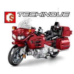 SEMBO 701944 non  XE MÁY HONDA bộ đồ chơi xếp lắp ráp ghép mô hình  TECHINQUE HONDA Kỹ Thuật Công Nghệ Cao Mô Hình Phương Tiện 1205 khối