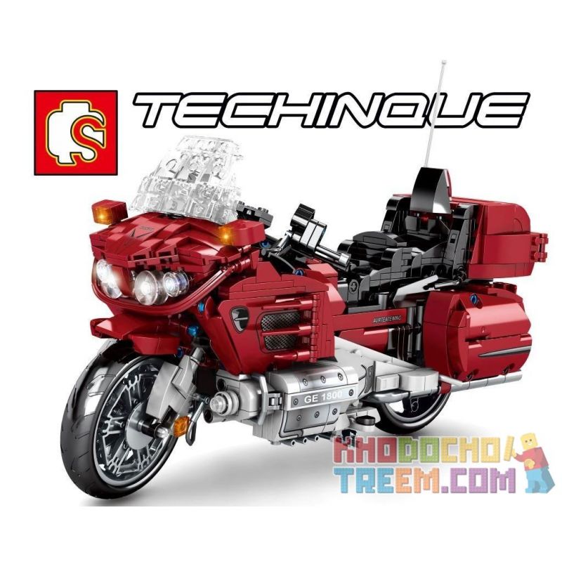 SEMBO 701944 non  XE MÁY HONDA bộ đồ chơi xếp lắp ráp ghép mô hình  TECHINQUE HONDA Kỹ Thuật Công Nghệ Cao Mô Hình Phương Tiện 1205 khối