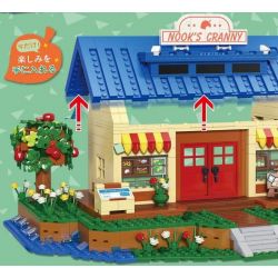 SUPER 18K K103 non  NHÀ NGHỈ ĐỘNG VẬT RỪNG bộ đồ chơi xếp lắp ráp ghép mô hình Movie & Game ANIMAL CROSSING Phim Và Trò Chơi 1225 khối
