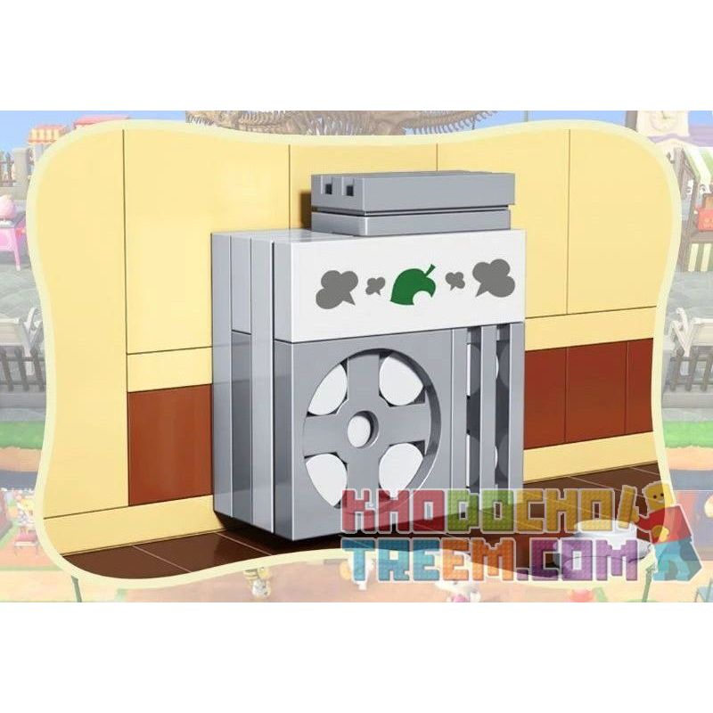 SUPER 18K K103 non  NHÀ NGHỈ ĐỘNG VẬT RỪNG bộ đồ chơi xếp lắp ráp ghép mô hình Movie & Game ANIMAL CROSSING Phim Và Trò Chơi 1225 khối