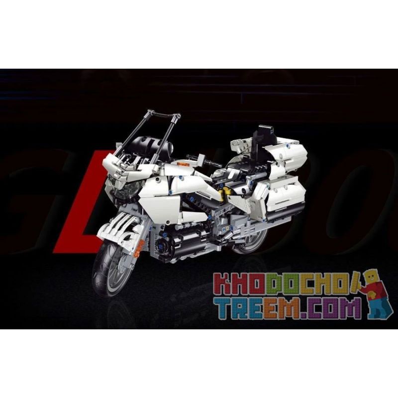 MouldKing 23001 Mould King 23001 REBRICKABLE MOC-29381 29381 MOC29381 SHENZHEN RAEL ENTERTAINMENT K113 TA GAOLE T3041 3041 non  2018 HONDA GOLD WING GL1800 7 tỷ lệ 1:7 bộ đồ chơi xếp lắp ráp ghép mô hình  2018 HONDA GOLD WING GL1800 (1:7) Kỹ Thuật Công Nghệ Cao Mô Hình Phương Tiện 1282 khối