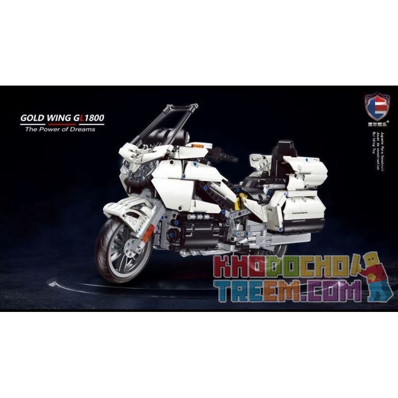 MouldKing 23001 Mould King 23001 REBRICKABLE MOC-29381 29381 MOC29381 SHENZHEN RAEL ENTERTAINMENT K113 TA GAOLE T3041 3041 non  2018 HONDA GOLD WING GL1800 7 tỷ lệ 1:7 bộ đồ chơi xếp lắp ráp ghép mô hình  2018 HONDA GOLD WING GL1800 (1:7) Kỹ Thuật Công Nghệ Cao Mô Hình Phương Tiện 1282 khối