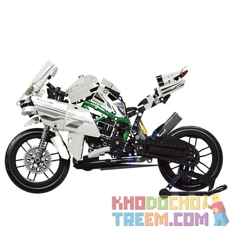 GBL KY1053 1053 QIZHILE 85001 85002 SHENZHEN RAEL ENTERTAINMENT K112 50007 non  KAWASAKI H2R. bộ đồ chơi xếp lắp ráp ghép mô hình  KAWASAKI H2 SUPER MOTOR Kỹ Thuật Công Nghệ Cao Mô Hình Phương Tiện 800 khối