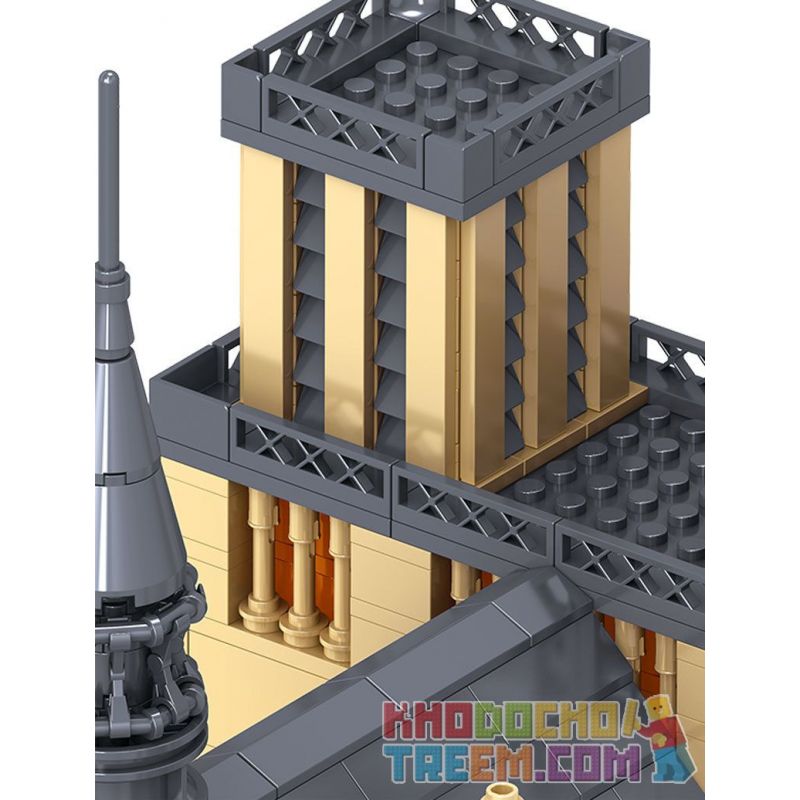 ZHEGAO QL0964 0964 non  NHÀ THỜ ĐỨC BÀ bộ đồ chơi xếp lắp ráp ghép mô hình Creator CATHÉDRALE NOTRE DAME DE PARIS Sáng Tạo 2541 khối