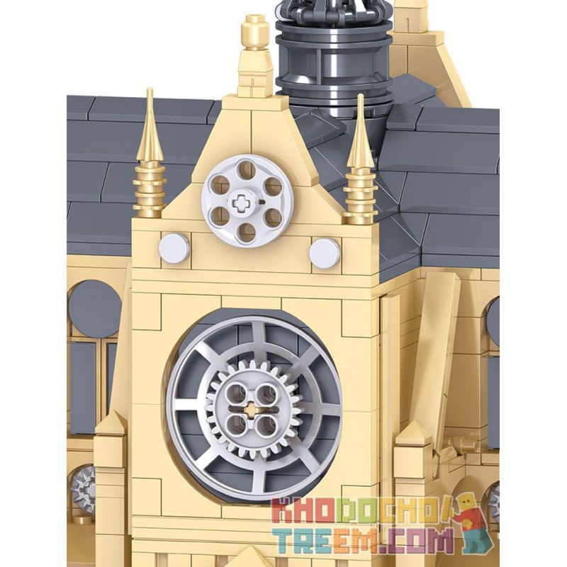 ZHEGAO QL0964 0964 non  NHÀ THỜ ĐỨC BÀ bộ đồ chơi xếp lắp ráp ghép mô hình Creator CATHÉDRALE NOTRE DAME DE PARIS Sáng Tạo 2541 khối
