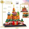 ZHEGAO QL0961 0961 non  NHÀ THỜ THĂNG THIÊN ST. BASIL MOSCOW NGA bộ đồ chơi xếp lắp ráp ghép mô hình Creator FAMOUS BUILDING THE SAINT BASIL'S CATHEDRAL Sáng Tạo 2894 khối