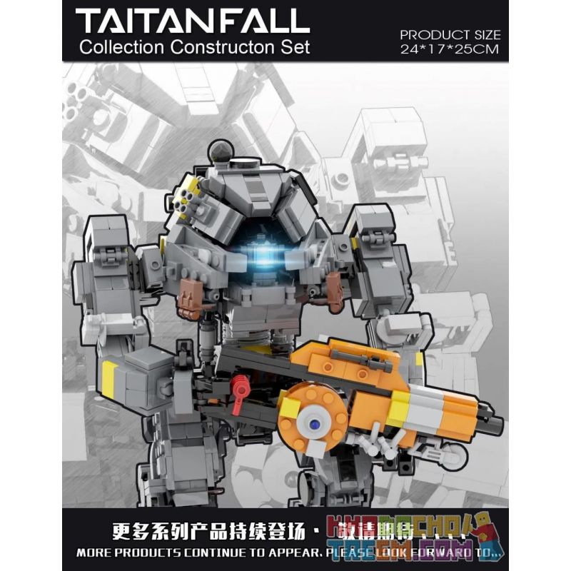 SUPER 18K K122 non  ION ION TITAN. bộ đồ chơi xếp lắp ráp ghép mô hình Computer Games TITANFALL ION Trò Chơi 1115 khối