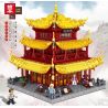 ZHEGAO QL0932 0932 non  THÁP NHẠC DƯƠNG HỒ NAM bộ đồ chơi xếp lắp ráp ghép mô hình Architecture Công Trình Kiến Trúc 3267 khối