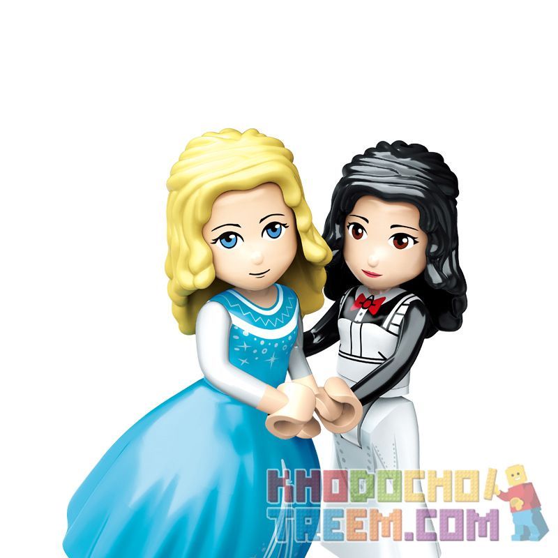 ZHEGAO QL1114-1 1114-1 QL1114-2 1114-2 QL1114-3 1114-3 QL1114-4 1114-4 non  LÂU ĐÀI TƯỞNG TƯỢNG BỐN TRONG MỘT bộ đồ chơi xếp lắp ráp ghép mô hình  WINDSOR Các Bạn Gái 619 khối