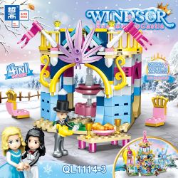 ZHEGAO QL1114-1 1114-1 QL1114-2 1114-2 QL1114-3 1114-3 QL1114-4 1114-4 non  LÂU ĐÀI TƯỞNG TƯỢNG BỐN TRONG MỘT bộ đồ chơi xếp lắp ráp ghép mô hình  WINDSOR Các Bạn Gái 619 khối