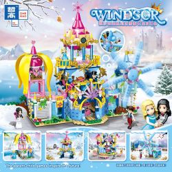 ZHEGAO QL1114-1 1114-1 QL1114-2 1114-2 QL1114-3 1114-3 QL1114-4 1114-4 non  LÂU ĐÀI TƯỞNG TƯỢNG BỐN TRONG MỘT bộ đồ chơi xếp lắp ráp ghép mô hình  WINDSOR Các Bạn Gái 619 khối