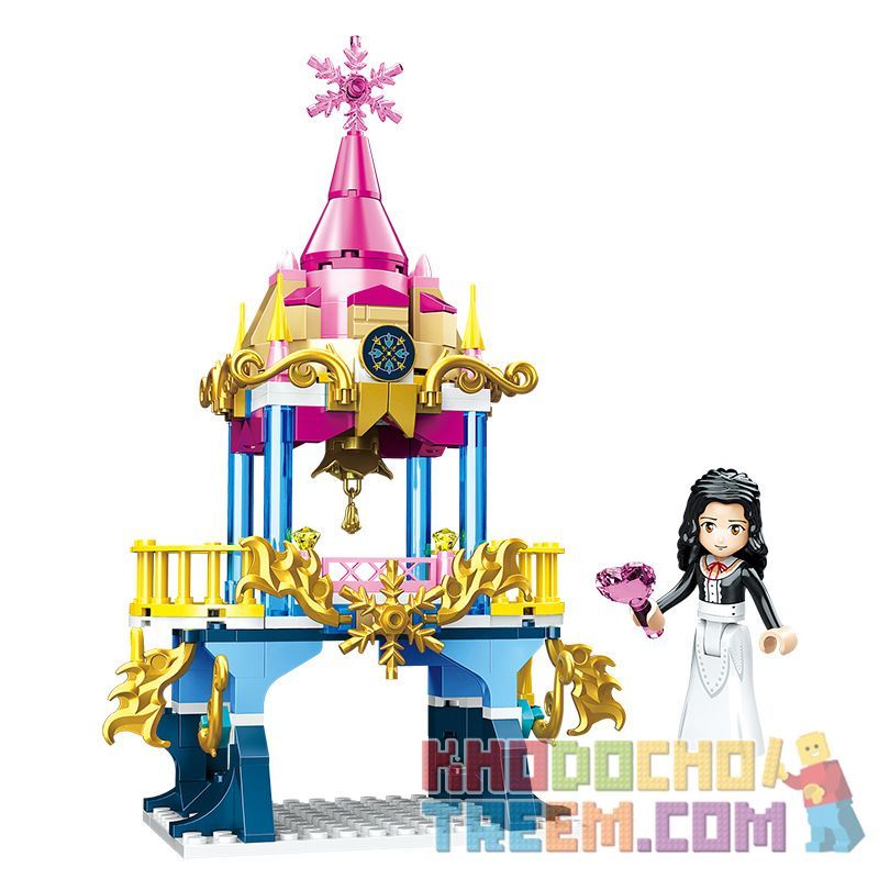 ZHEGAO QL1114-1 1114-1 QL1114-2 1114-2 QL1114-3 1114-3 QL1114-4 1114-4 non  LÂU ĐÀI TƯỞNG TƯỢNG BỐN TRONG MỘT bộ đồ chơi xếp lắp ráp ghép mô hình  WINDSOR Các Bạn Gái 619 khối