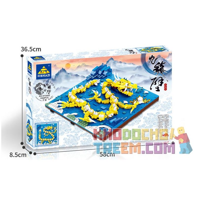 Kazi KY2002 2002 KY2003 2003 KY2004 2004 KY2005 2005 KY2006 2006 KY2007 2007 KY2008 2008 KY2009 2009 KY2010 2010 non  CỬU LONG BỨC TƯỜNG. bộ đồ chơi xếp lắp ráp ghép mô hình Chinatown Khu Phố Tàu 8748 khối