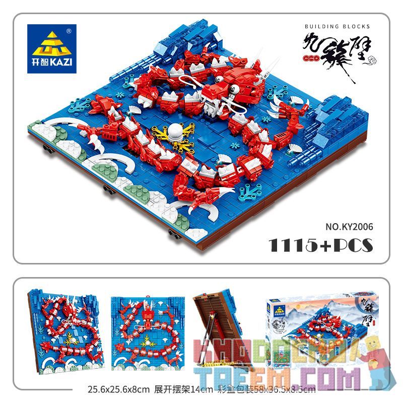 Kazi KY2002 2002 KY2003 2003 KY2004 2004 KY2005 2005 KY2006 2006 KY2007 2007 KY2008 2008 KY2009 2009 KY2010 2010 non  CỬU LONG BỨC TƯỜNG. bộ đồ chơi xếp lắp ráp ghép mô hình Chinatown Khu Phố Tàu 8748 khối
