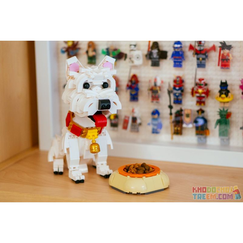 BR 6003 non  NISHITAKACHI HAKUKYO bộ đồ chơi xếp lắp ráp ghép mô hình Pet Thú Cưng 591 khối