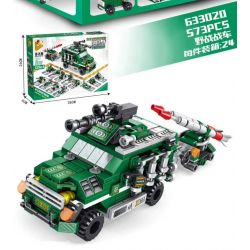 PanlosBrick 633020 Panlos Brick 633020 non  XE DÃ CHIẾN ĐA CHỨC NĂNG 12IN1 bộ đồ chơi xếp lắp ráp ghép mô hình Military Army MULTIFUNCTION FIELD CHARIOT Quân Sự Bộ Đội 573 khối