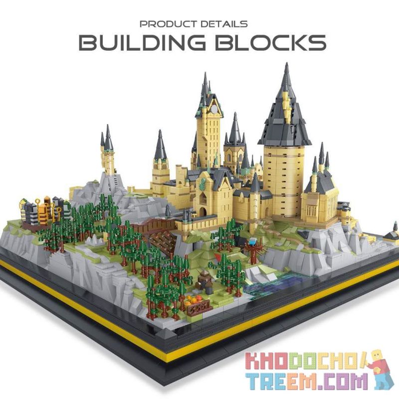 MOC BLOCKS M10001 10001 MorkModel 032102 Mork Model 032102 MouldKing 22004 Mould King 22004 non  TRƯỜNG PHÙ THỦY VÀ PHÁP SƯ HOGWARTS bộ đồ chơi xếp lắp ráp ghép mô hình Creator HOGWARTS SCHOOL OF WITCHCRAFT AND WIZARDRY Sáng Tạo 6778 khối