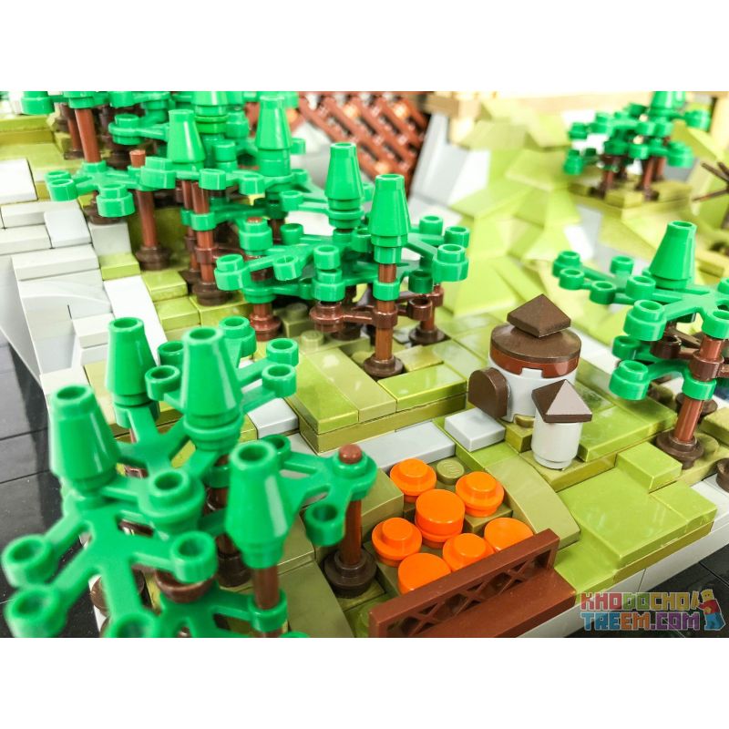 MOC BLOCKS M10001 10001 MorkModel 032102 Mork Model 032102 MouldKing 22004 Mould King 22004 non  TRƯỜNG PHÙ THỦY VÀ PHÁP SƯ HOGWARTS bộ đồ chơi xếp lắp ráp ghép mô hình Creator HOGWARTS SCHOOL OF WITCHCRAFT AND WIZARDRY Sáng Tạo 6778 khối