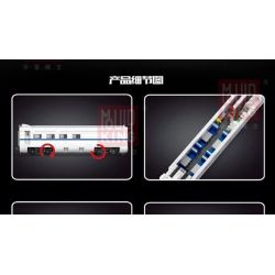 MouldKing 12002 12002CX Mould King 12002 12002CX non  HÀI HÒA CRH2A EMU bộ đồ chơi xếp lắp ráp ghép mô hình Trains WORLD RAILWAY CRH2 HIGH-SPEED TRAIN Tàu Hỏa 2646 khối